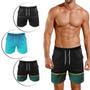 Imagem de 3 Bermudas Kit Água Masculino Praia Surf Tactel