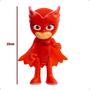 Imagem de 3 Bonecos Pj Masks Largatixo Menino Gato Corujita 15cm