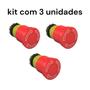 Imagem de 3 Botões de Emergência com Trava Weg IP66  Resistente (1NF)