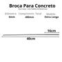 Imagem de 3 Brocas P/concreto Extralonga 6x400 em Aço Cromo Htom