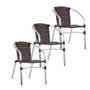 Imagem de 3 Cadeiras Floripa em Alumínio Para Cozinha, Área, Jardim, Jantar Trama Original