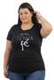 Imagem de 3 Camisetas Blusas Frases Evangélica Cristã Plus Size