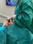 Imagem de 3 Campos Odontológicos Cirurgico Paciente Fenestrado de tecido Brim leve 100% Algodão.