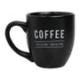 Imagem de 3 Canecas Em Porcelana Cor Preta Café Chá Sucos 300ml Manhattan