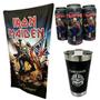 Imagem de 3 Cervejas Trooper Iron Maiden 473Ml + Copo 500Ml + Toalha