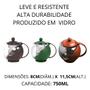 Imagem de 3 Chaleiras de Vidro Com Infusor Filtro Inox Chá Café 750ml