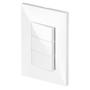 Imagem de 3 Cj Interruptor Triplo Simples 4x2 - Recta Branco Gloss