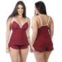 Imagem de 3 Conjunto Lingerie sem bojo com aro Renda + 3 Baby doll Ligante Estampado