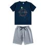Imagem de 3 Conjuntos Infantil Masculino Juvenil Camisetas E Bermuda Menino Verão Tamanhos 10/12/14 e 16 Anos