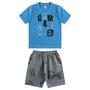 Imagem de 3 Conjuntos Infantil Masculino Juvenil Camisetas E Bermuda Menino Verão Tamanhos 10/12/14 e 16 Anos