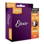 Imagem de 3 Cordas de Guitarra Acústica Elixir Phosphor Bronze NANOWEB