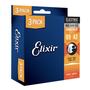 Imagem de 3 Cordas de Guitarra Elétrica Elixir NANOWEB Coating