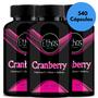 Imagem de 3 Cranberry 500mg 540 Cápsulas Vitamina C + Zinco + Selênio Ethos Nutrition
