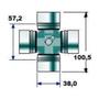 Imagem de 3 Cruzetas Do Cardan Mb 1718a K1414 L1113 L1114 L1115 L1118