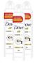 Imagem de 3 Desodorante Aerossol Dove Invisible dry Frasco com 200ml