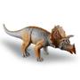 Imagem de 3 Dinossauros Em Vinil Mosassauro Triceratops Rex Brinquedo