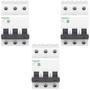 Imagem de 3 Disjuntores 40A 3kA Curva C Schneider Easy9 400V
