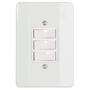 Imagem de 3 Interruptor Par 10A 250V C/Pl Mill Mec