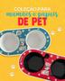 Imagem de 3 Kit Pet Comedouro/bebedouro com Porta ração - Azul ou Vermelho