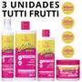 Imagem de 3 Kit Shampoo Bebeloo Tutti Fruti Brilho Nutrição Hidratação