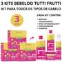 Imagem de 3 Kits Capilar Todos Os Tipos De Cabelo Bebeloo Tutti Frutti