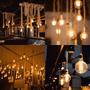 Imagem de 3 Lâmpada Filamento de Carbono Retrô G80 Galaxy Led 40w 127v 220v Vintage 2400K Amarelo Âmbar Dimerizável Garantia 1 ano