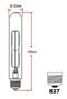 Imagem de 3 Lâmpada Retrô Led Tubular T30 4w E27 Âmbar Bivolt Avant