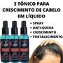 Imagem de 3 Loção Spray AntiCaspa E Seborreia Nasce Cresce E Fortalece