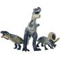 Imagem de 3 Miniaturas Dinossauros Brinquedos Em Vinil Db336 - Db Play