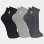 Imagem de 3 Pares Meias Sport Lupo 3223-089 Cano Curto Plus Size