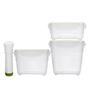 Imagem de 3 Pcs/set Recipiente de vácuo Bomba geladeira fresca mantendo caixa grande capacidade Food Saver Armazenamento Square Cozinha de plástico PP Lancheiras