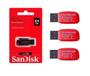 Imagem de 3 Pen Drive Flash Drive 64Gb Cruzer Usb 2.0 Blade Sandisk