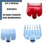 Imagem de 3 Pentes Kit Disfarce 0.5 1.0 1.5 Profissional Kemei Wmark