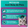 Imagem de 3 Petisco Whiskas Temptations Anti Bola de Pelo Gatos Adultos 40g