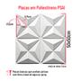 Imagem de 3 Placas Revestimento 3D 50x 50cm Pared Kit TV Mini Estrelar