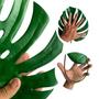 Imagem de 3 Plantas Artificiais Costela de Adão Revestida em Silicone própria para design de interiores e Vasos - DE0624