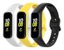 Imagem de 3 Pulseiras De Silicone Galaxy Fit 2 R220 - Preto/Branco/Amarelo