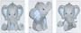 Imagem de 3 Quadros Decoração Quarto Bebe Elefante Com Moldura 20x30 cm