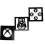 Imagem de 3 Quadros Vazados Gamer Jogos Geek XBOX Mdf Preto