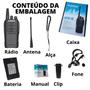 Imagem de 3 Rádio Comunicador Baofeng Uv6 Profissional Vhf Uhf 8w 