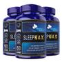 Imagem de 3 Sleep Max - Triptofano + Vitamina B6 + Vitamina B12 Metilcobalamina + Ácido Fólico + Zinco + Niacina 60 Capsulas 450mg