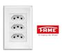 Imagem de 3 Tomadas Padrão 2P+T 10A C/P EV - FAME