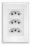 Imagem de 3 Tomadas Padrão 2P+T 10A C/P EV - FAME