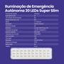 Imagem de 3 Unid Luminaria Emergencia 30 Led Super Slim Segurimax