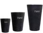 Imagem de  3 Vasos Grafiato Luxo Plantas Casa Decore Jardim Varanda 3tam--- Preto