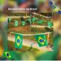 Imagem de 30 metros Bandeirinha em Tecido Brasil Copa Mundo 3m 14x21