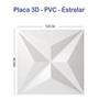 Imagem de 30 Placas 3d Decorativa Revestimento Autocolante Plástico PVC Auto Relevo Bruxelas Estrelar