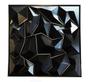 Imagem de 30 Placas 3d Preta Painel Decorativo Diamante Alpes Revestimento Autocolante PVC Auto Relevo 50x50