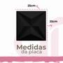 Imagem de 30 Placas PVC 3d Revestimento de Parede Decorativa Estrelar Alto relevo Preto Quarto Sala Cozinha 25cm x 25cm