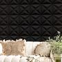 Imagem de 30 Placas PVC 3d Revestimento de Parede Decorativa Estrelar Alto relevo Preto Quarto Sala Cozinha 25cm x 25cm